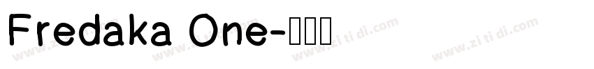 Fredaka One字体转换